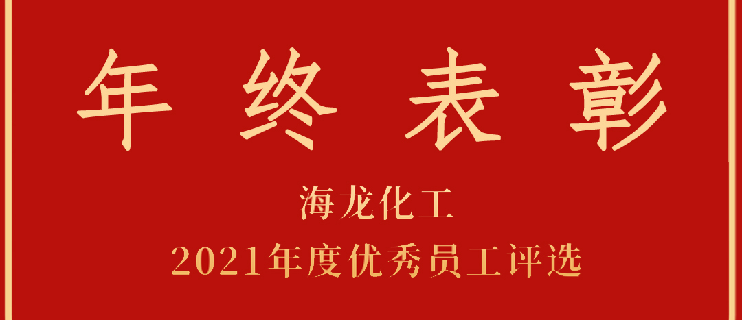 <strong>表彰！海龍化工2021年度優(yōu)秀員工優(yōu)秀部門(mén)評(píng)選</strong>